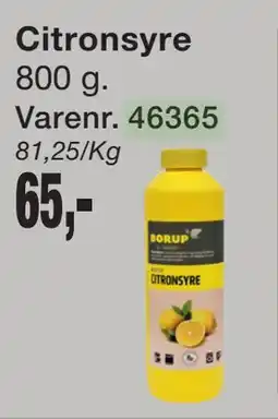 Harald Nyborg Citronsyre tilbud