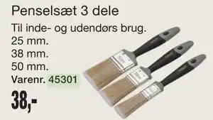 Harald Nyborg Penselsæt 3 dele tilbud