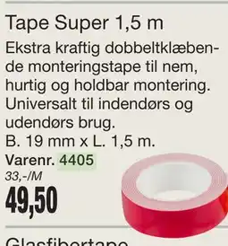 Harald Nyborg Tape Super 1,5 m tilbud