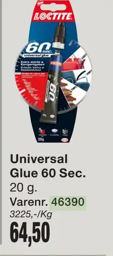 Harald Nyborg Universal Glue 60 Sec tilbud