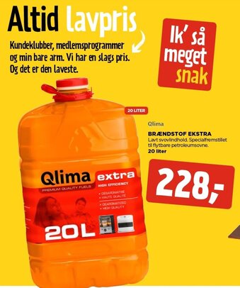 jem & fix Qlima Brændstof Ekstra 20Liter tilbud