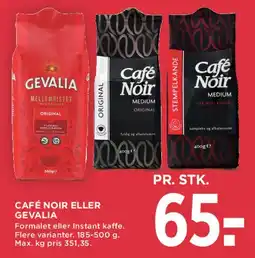 MENY Café Noir / Gevalia tilbud