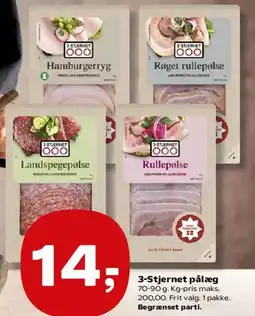 SuperBrugsen 3-Stjernet pålæg tilbud