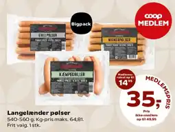 SuperBrugsen Langelænder pølser tilbud