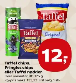 SuperBrugsen Taffel chips, Pringles chips eller Taffel nødder tilbud