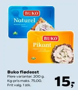 SuperBrugsen Buko flødeost tilbud