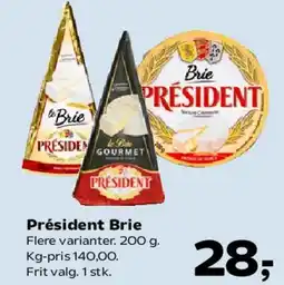 SuperBrugsen Président Brie tilbud