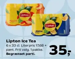 SuperBrugsen Lipton Ice Tea (6 x 33 cl) tilbud