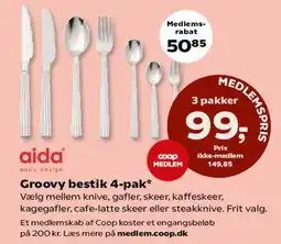 SuperBrugsen Groovy bestik 4-pak tilbud