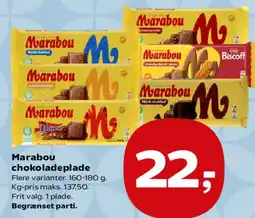SuperBrugsen Marabou chokoladeplade tilbud