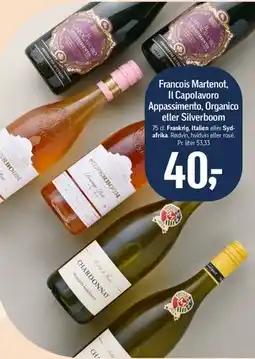 Føtex Francois Martenot / Il Capolavoro / Silverbloom (vin) tilbud