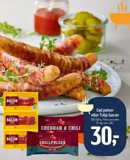 Føtex Grillpølser eller Tulip bacon tilbud