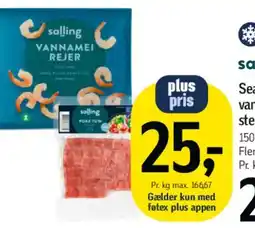 Føtex Vannamei rejer / seafoodmix tilbud