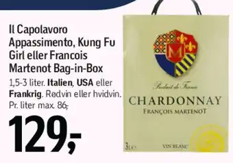 Føtex Il Capolavoro Appassimento / Kung Fu Girl / François Martenot (Bag-in-Box) tilbud
