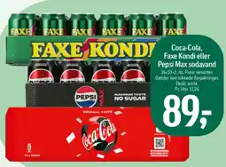 Føtex Coca-Cola / Faxe Kondi eller Pepsi Max (kasse) tilbud