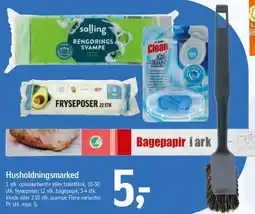 Føtex Rengøringssvampe / fryseposer / bagepapir (Husholdningsmarked) tilbud