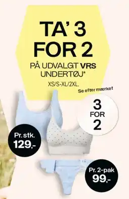 Føtex VRS undertøj – TA' 3 FOR 2 (undertøjssortiment) tilbud