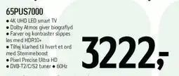 Føtex Philips 65 4K UHD LED Smart TV (65PUS7000) tilbud