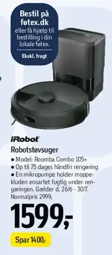 Føtex iRobot robotstøvsuger tilbud