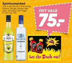 Bilka Spiritusmarked (fx Villa Cardea, Cuba Pure Vodka) tilbud