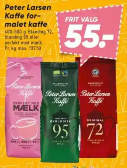 Bilka Peter Larsen formalet kaffe tilbud