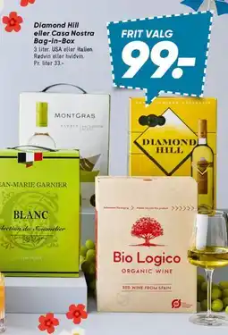 Bilka Diamond Hill / Bio Logico Bag‑in‑Box tilbud