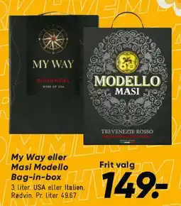 Bilka My Way / Modello Masi Bag‑in‑Box tilbud
