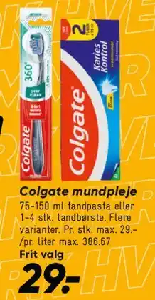 Bilka Colgate mundpleje (tandpasta) tilbud