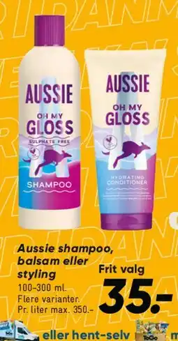 Bilka Aussie shampoo / balsam / Oh My Gloss tilbud