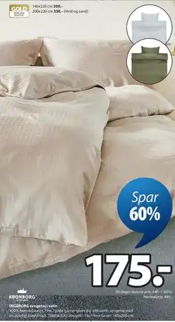 JYSK INGEBORG sengetøj i satin tilbud