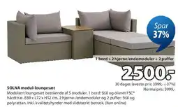 JYSK SOLNA modul-loungesæt tilbud