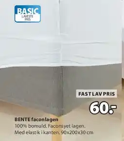 JYSK BENTE faconlakan tilbud
