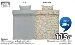 JYSK EDIT / MIRANDA sengesæt tilbud