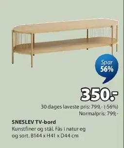 JYSK SNELLEV TV-bord tilbud