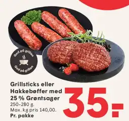 SPAR Grillsticks eller Hakkebøffer tilbud