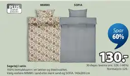 JYSK Sengesæt (satin) tilbud