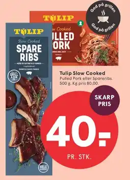 SPAR Tulip Slow Cooked (Pulled Pork eller Spareribs) tilbud