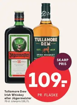 SPAR Tullamore Dew / Jägermeister tilbud