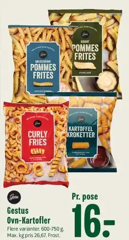 Min Købmand Gestus Ovn-Kartofler / Pommes Frites tilbud