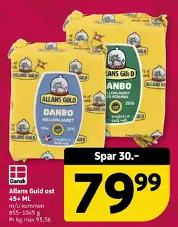 Løvbjerg Allans Guld ost 45+ ML tilbud