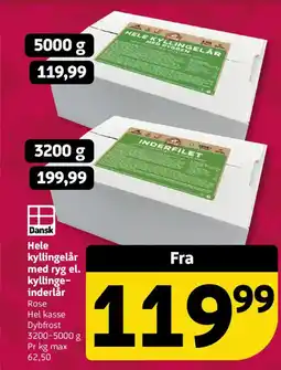 Løvbjerg Hele kyllingelår med ryg el. kyllinge- inderlår tilbud
