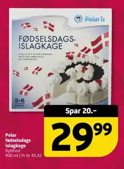 Løvbjerg Polar fødselsdags islagkage tilbud