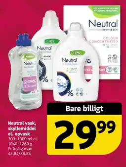 Løvbjerg Neutral vask, skyllemiddel el. opvask tilbud