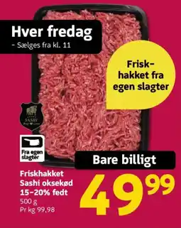 Løvbjerg Friskhakket Sashi oksekød 15-20% fedt tilbud