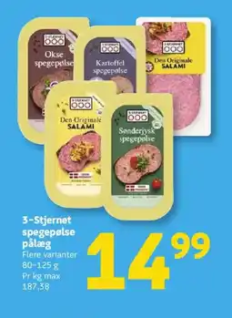 Løvbjerg 3-Stjernet spegepølse pålæg tilbud