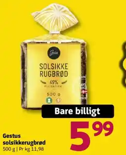 Løvbjerg Gestus solsikkerugbrød tilbud