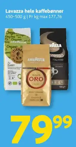 Løvbjerg Lavazza hele kaffebønner tilbud