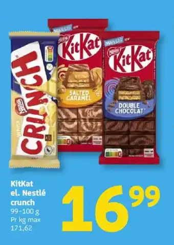 Løvbjerg KitKat el. Nestlé crunch tilbud