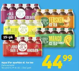 Løvbjerg Aqua D'or sparkles el. ice tea tilbud