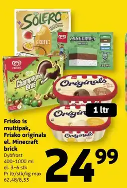 Løvbjerg Frisko is multipak, Frisko originals el. Minecraft brick tilbud